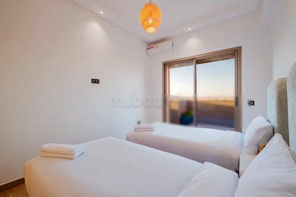 Appartement de vacances à louer à Route Casablanca. 2 pièces. Double vitrage et porte blindée