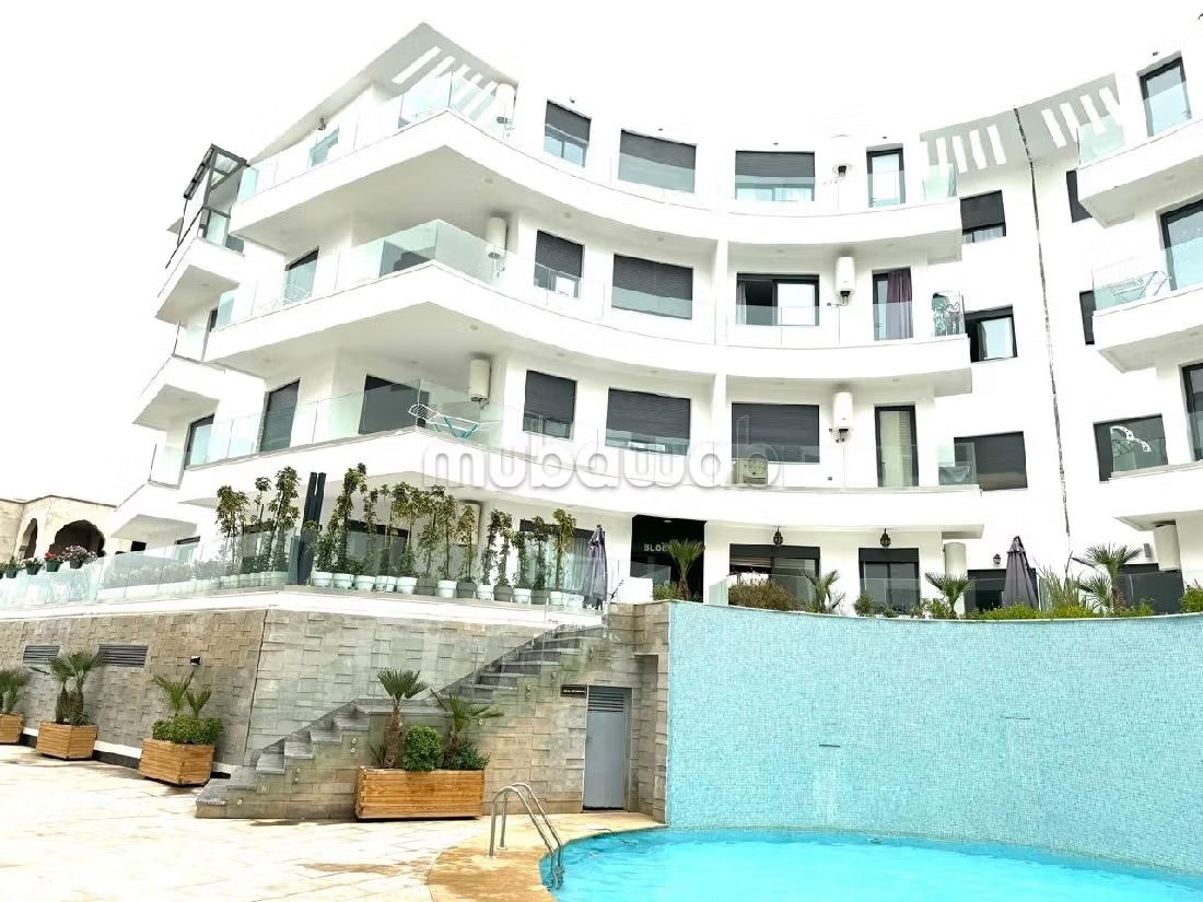 Appartement à louer courte durée à Agadir bay secteur touristique 
deux chambre salon cuisine équipée superficie 75 mètres carrés piscine à 300 mètres de la plage - Photo 5