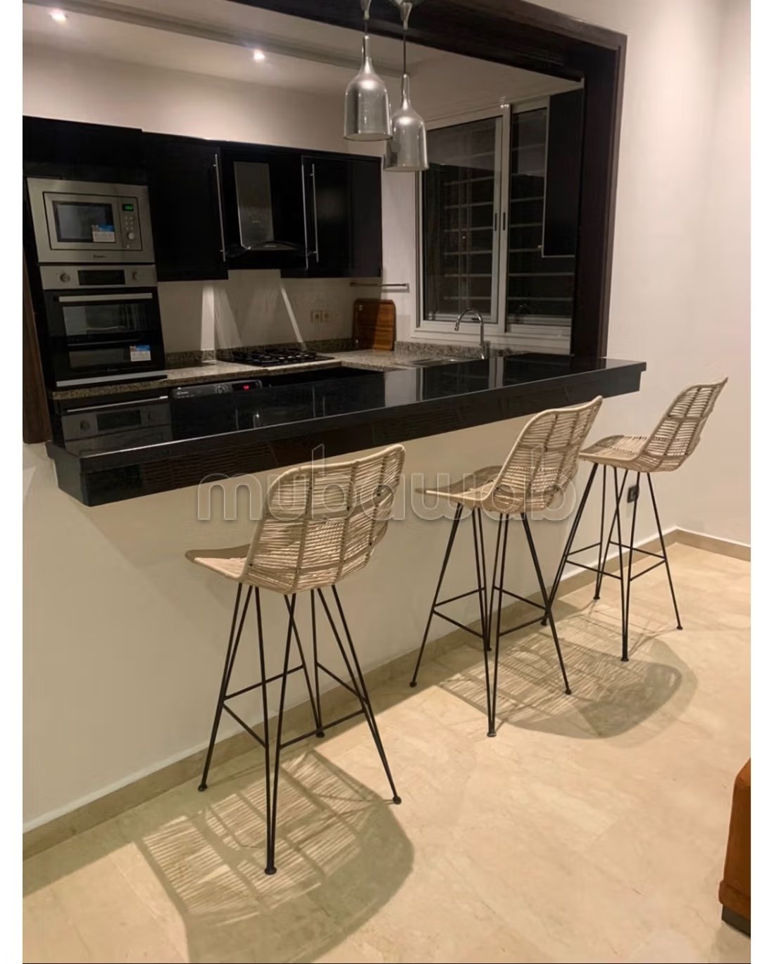 Appartements à louer à Ain Diab. 2 pièces confortables. Fenêtres en double vitrage et vue mer - Photo 8