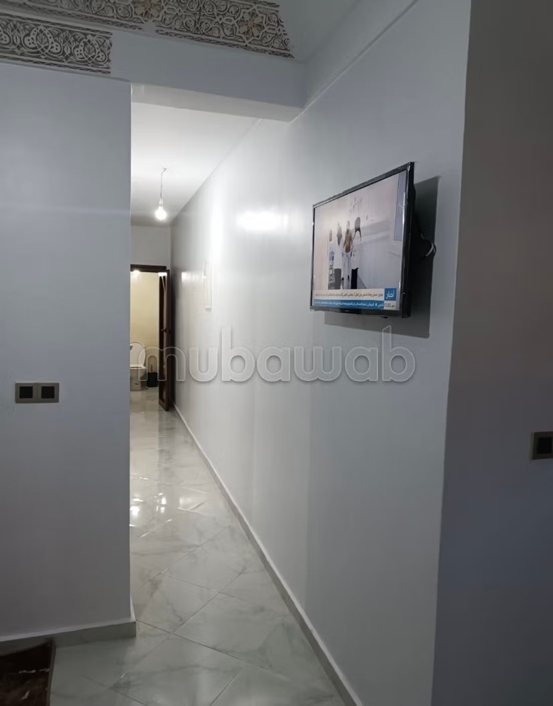 Location saisonnière à Hay Salam. Surface totale 58 m². Antenne parabolique, résidence sécurisée