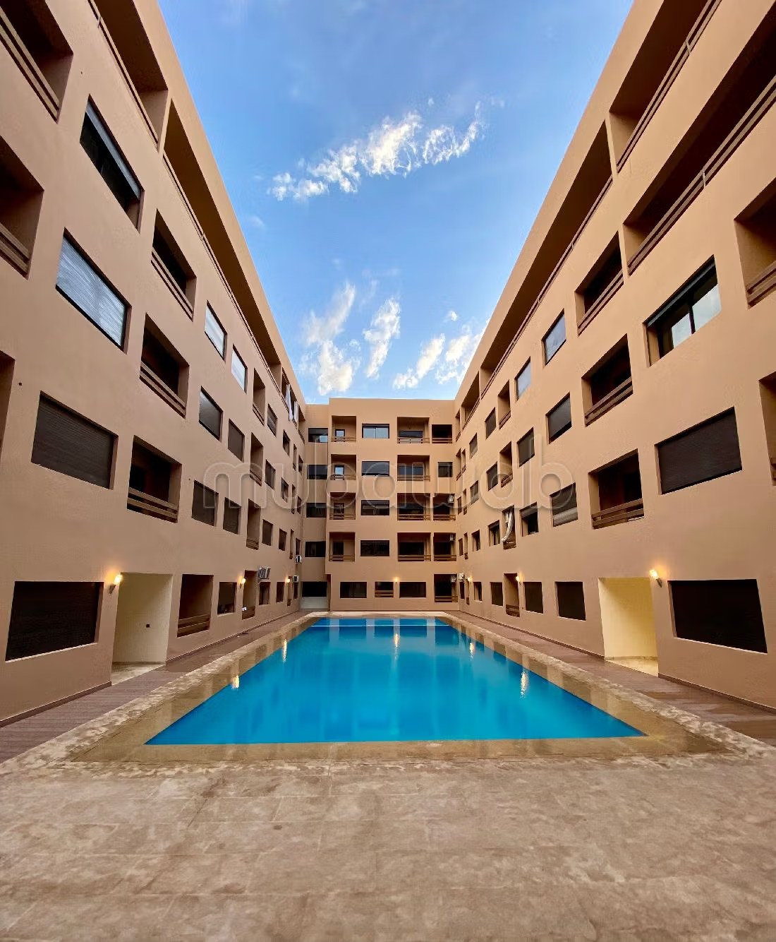Appartement chambre salon avec piscine à marrakech