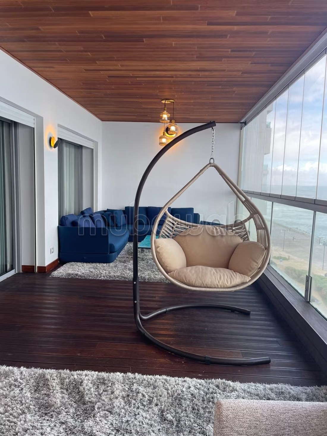 Appartement de vacances à louer à Casablanca Marina. 2 chambres agréables. Porte blindée et vue sur mer - Photo 18