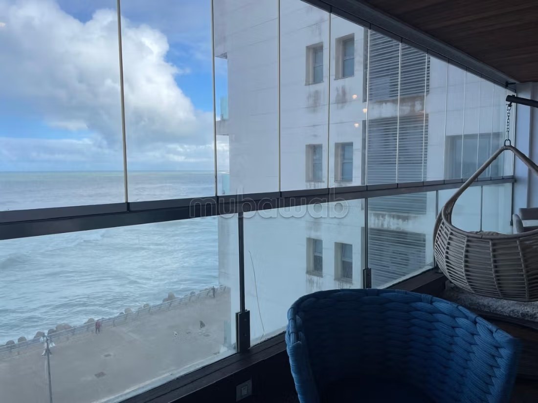 Appartement de vacances à louer à Casablanca Marina. 2 chambres agréables. Porte blindée et vue sur mer - Photo 8