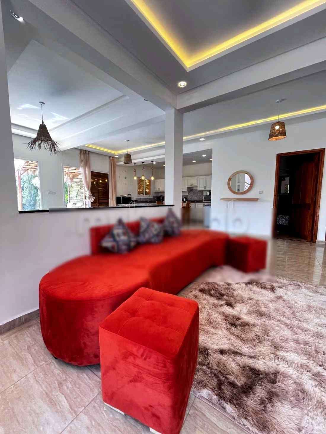 Location saisonnière villa de luxe à Ghazoua. 
Surface totale 800 m². 
Porte blindée et parabole - Photo 14
