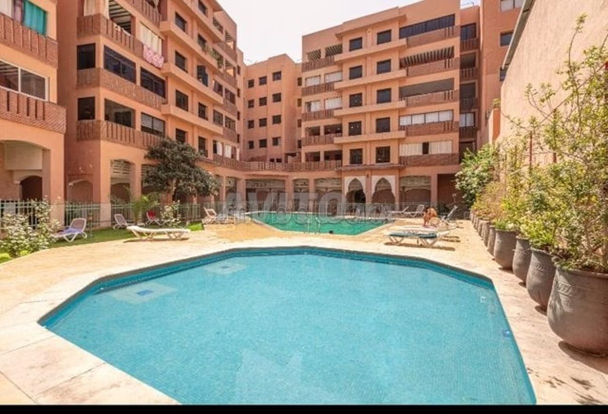 Location d'un appartement à Guéliz. 2 pièces confortables. Ascenseur et terrasse