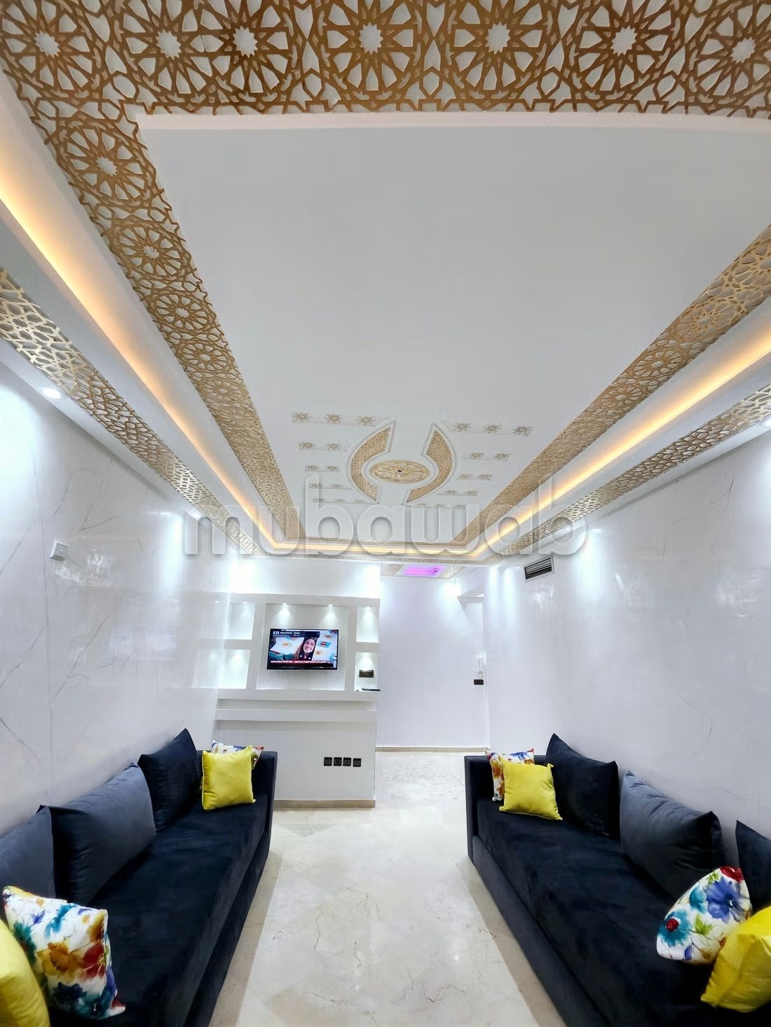 Appartement de vacances à louer à Guéliz. 4 pièces. Salon Marocain, sécurité
