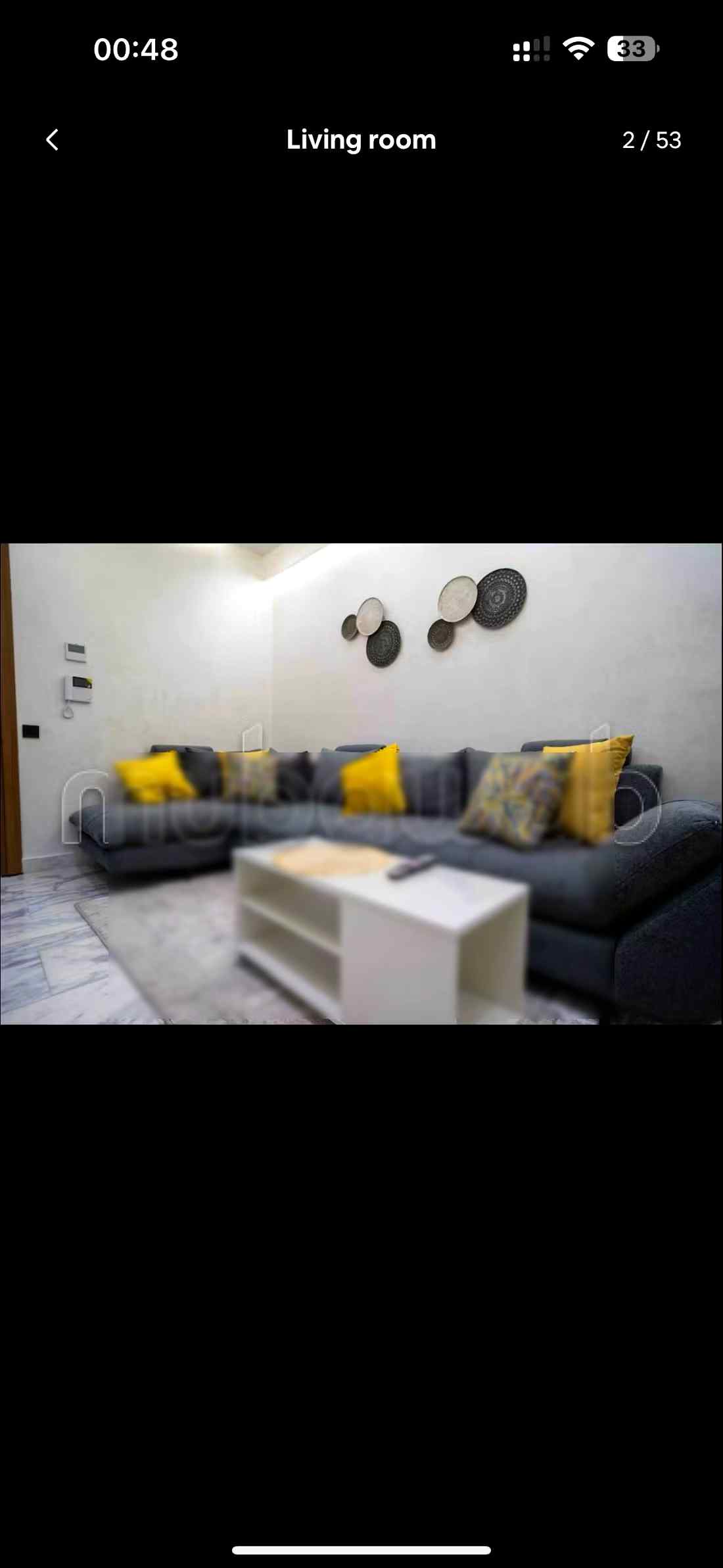 Location saisonnière à Maârif. Surface de 40 m². Ascenseur et stationnement