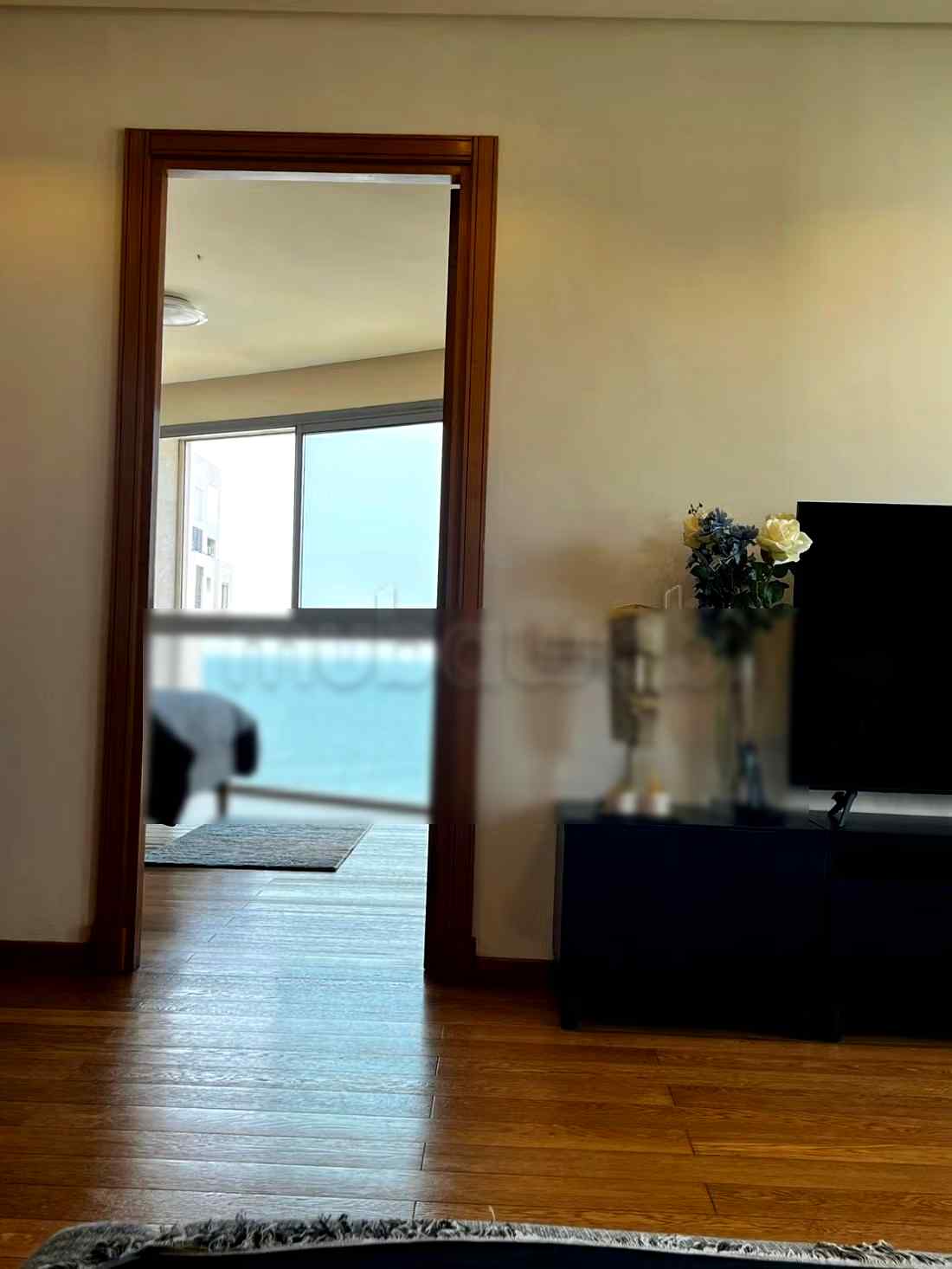 Location saisonnière à Casablanca Marina. 1 chambre. Vue sur mer, double vitrage