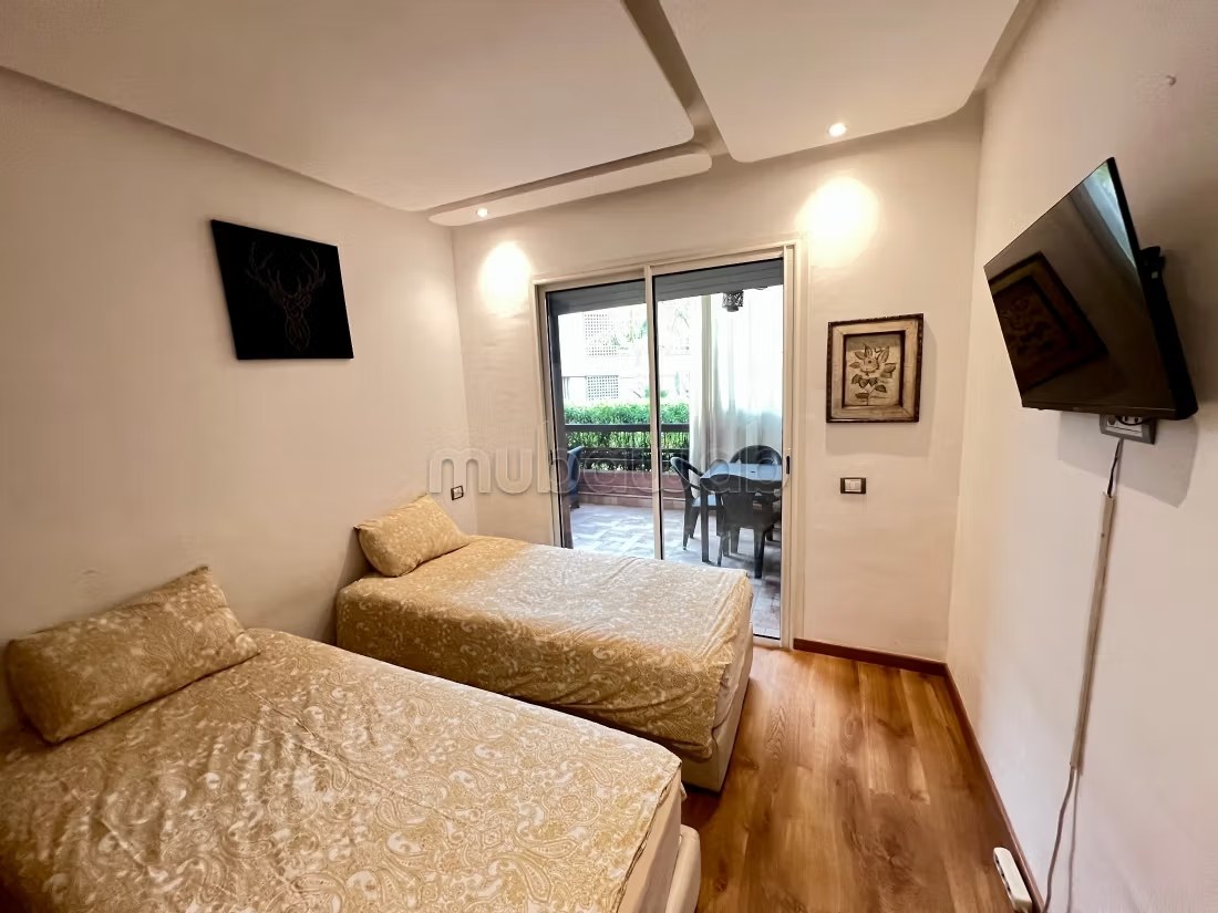 Location saisonnière à Agdal. 2 chambres confortables. Terrasse et ascenseur