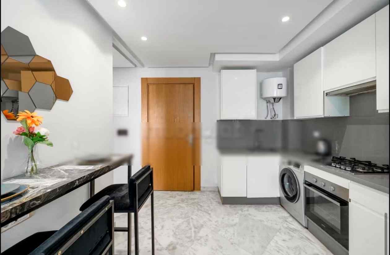 Appartements à louer à Maârif. Surface de 60 m². Avec ascenseur et terrasse