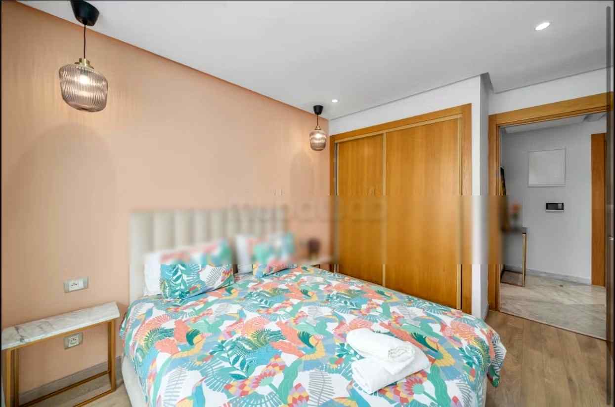 Appartements à louer à Maârif. Surface de 60 m². Avec ascenseur et terrasse
