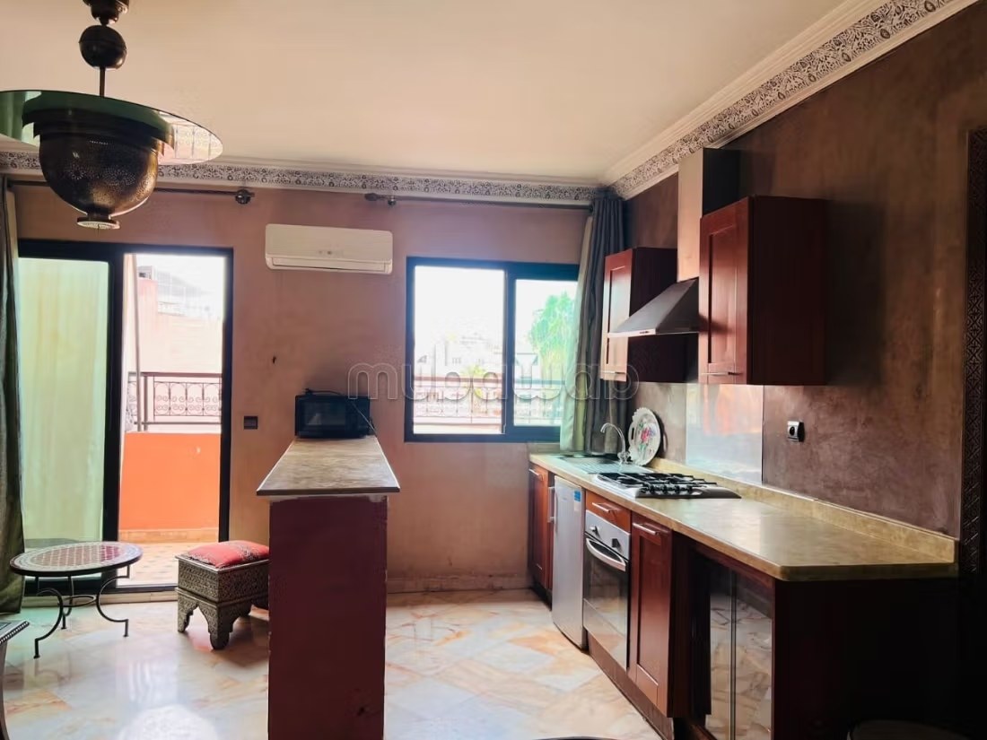 Appartement de vacances à louer à Guéliz. 2 pièces. Salon Marocain et antenne parabolique - Photo 10