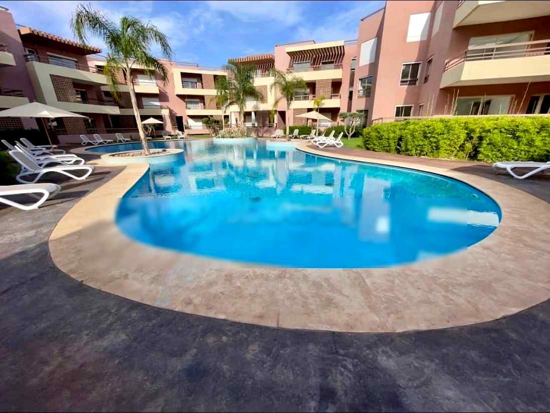 Location saisonnière à Agdal. 2 chambres confortables. Terrasse et ascenseur