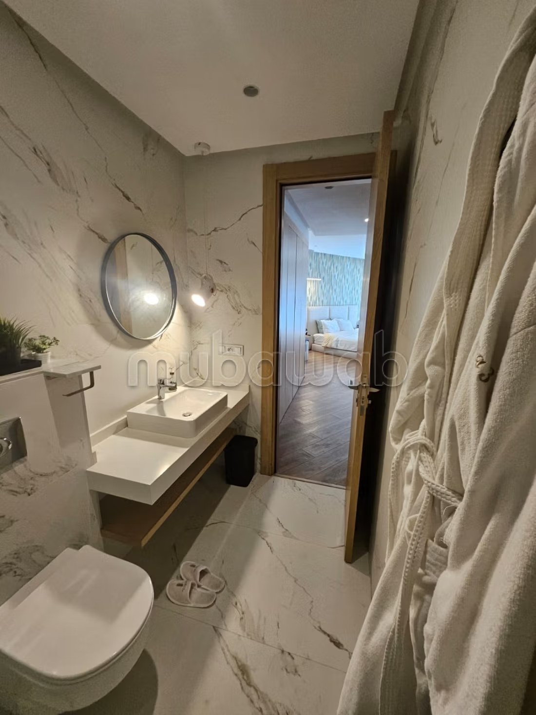 Appartements à louer à Maârif. Superficie 150 m². Double vitrage et chauffage central