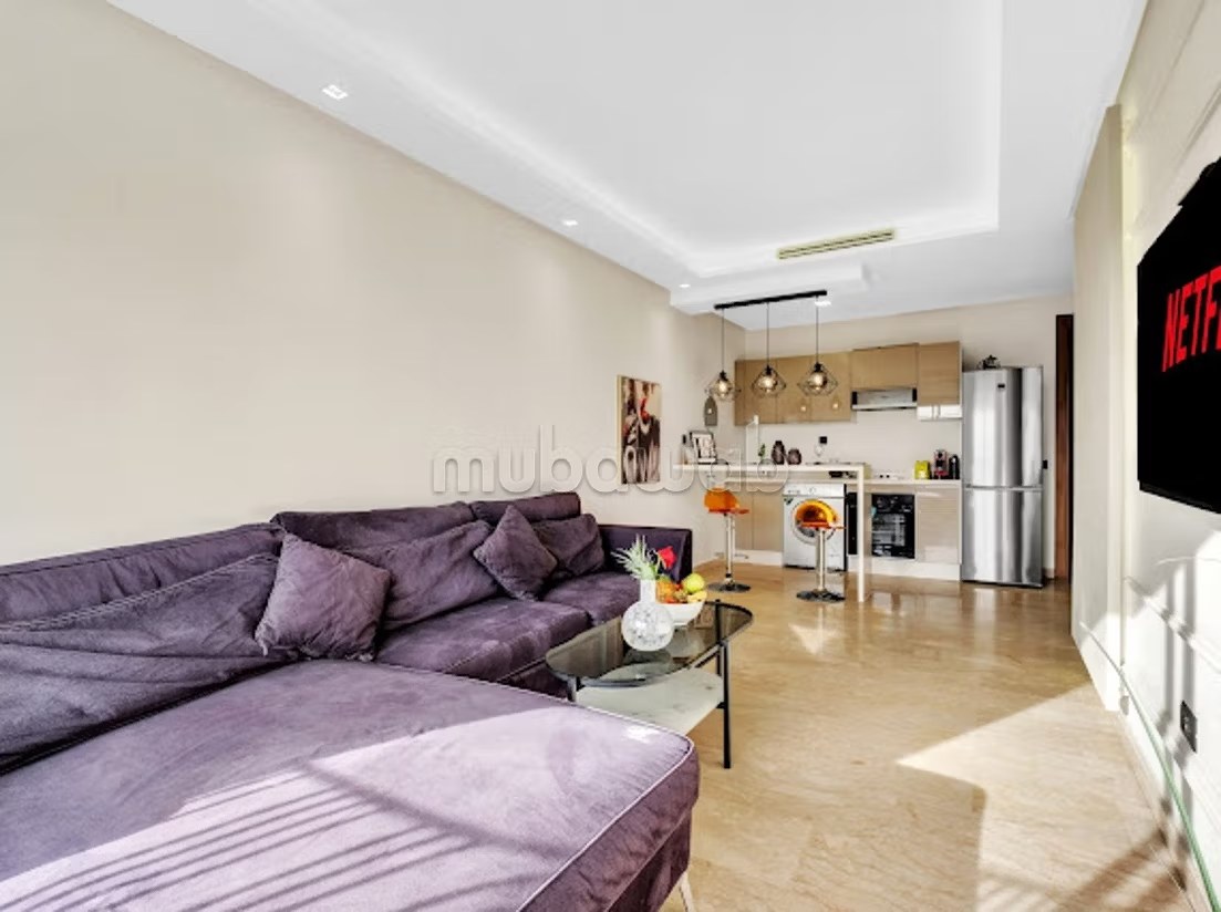 Location d'un appartement à Plateau Al Batha. 1 chambre. Chauffage central et porte blindée - Photo 3