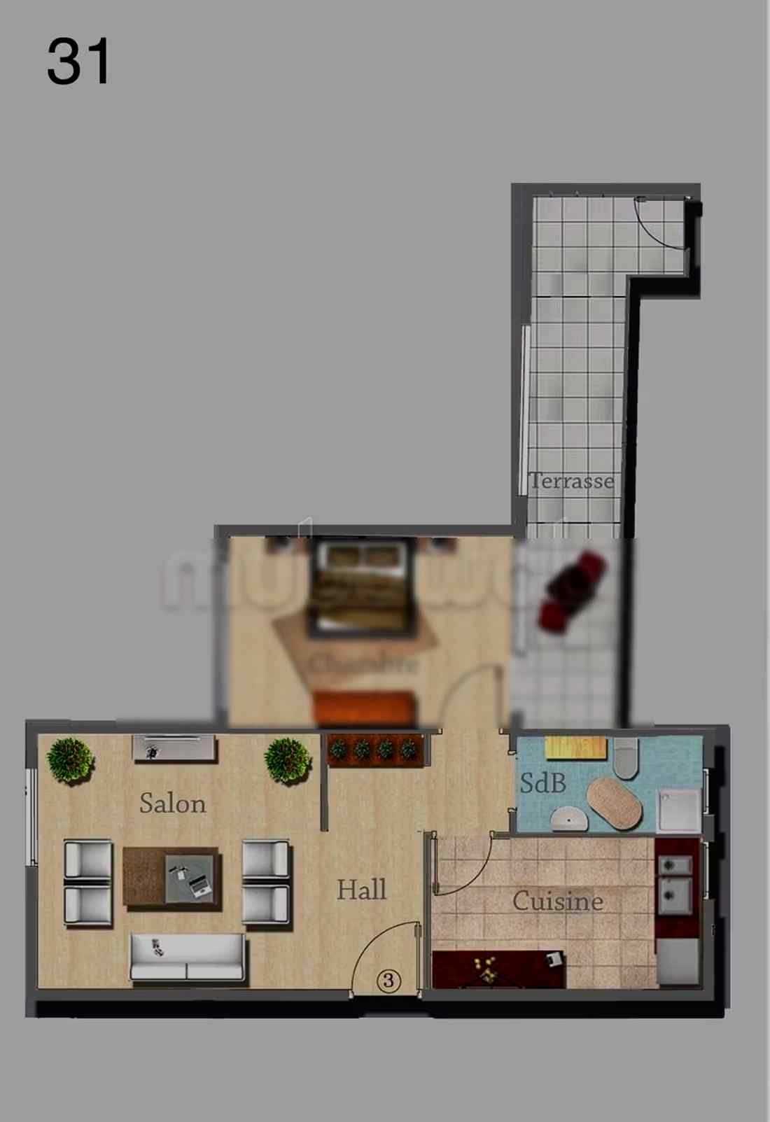 Spacieux appartement moderne sur bd Abdelmoumen