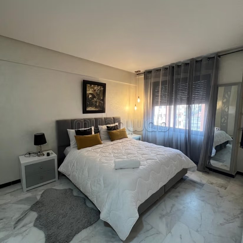 Location d'un appartement à Guéliz. 1 chambre. Salon moderne