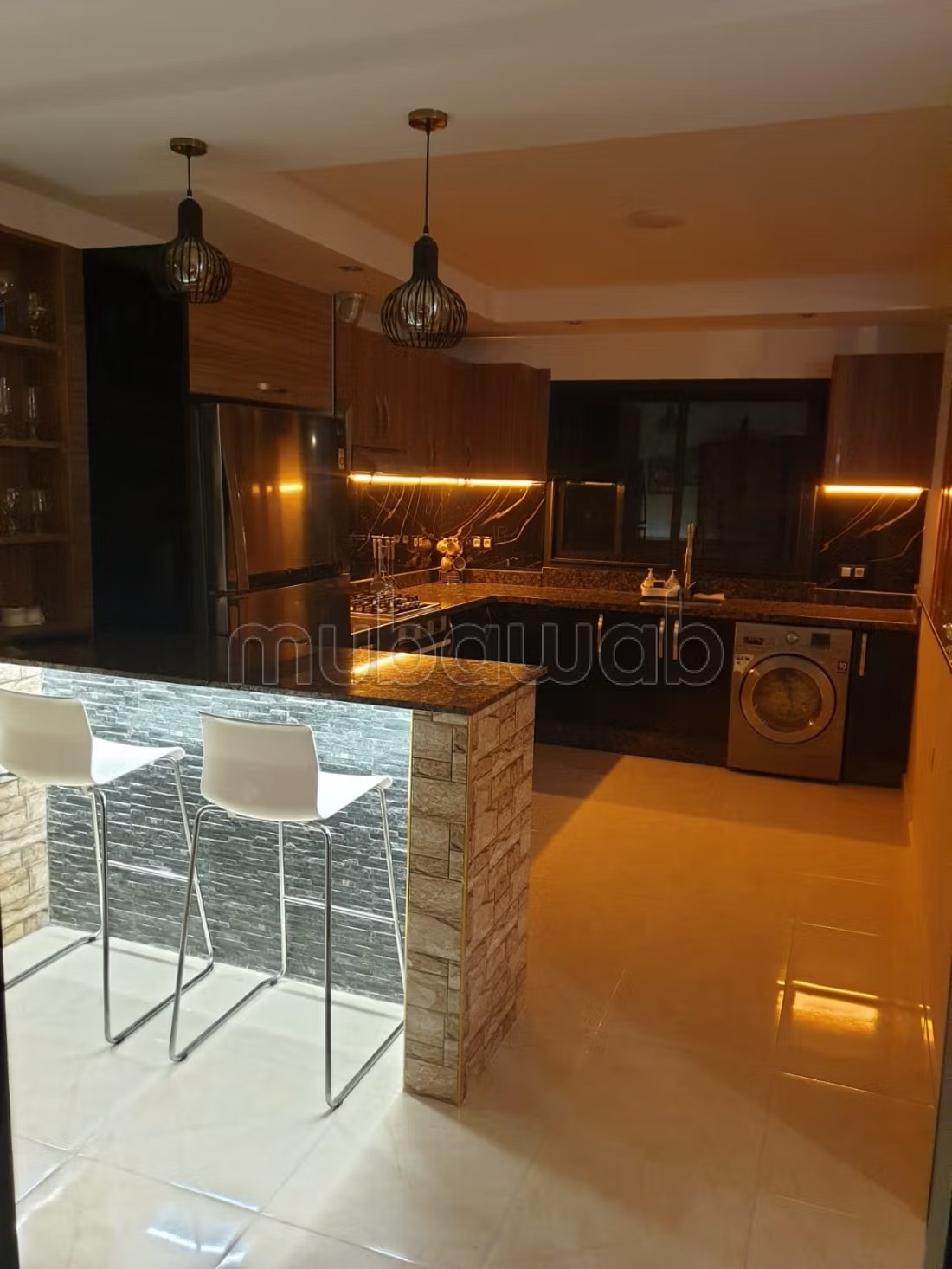 Location saisonnière à Branes 1. Surface de 100 m². Salon traditionnel marocain, résidence sécurisée - Photo 4
