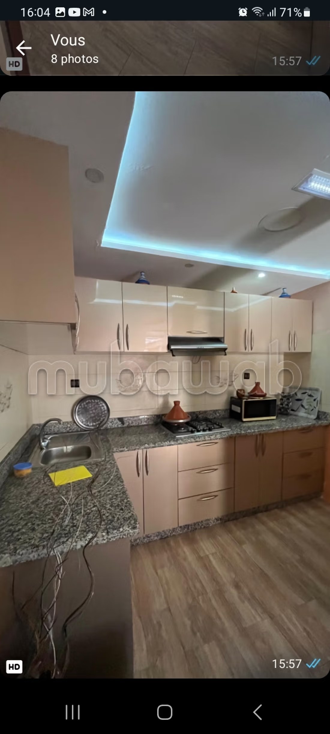 Appartement de vacances à louer à Hay Qods. 1 Pièce. Salon Marocain, sécurité - Photo 3