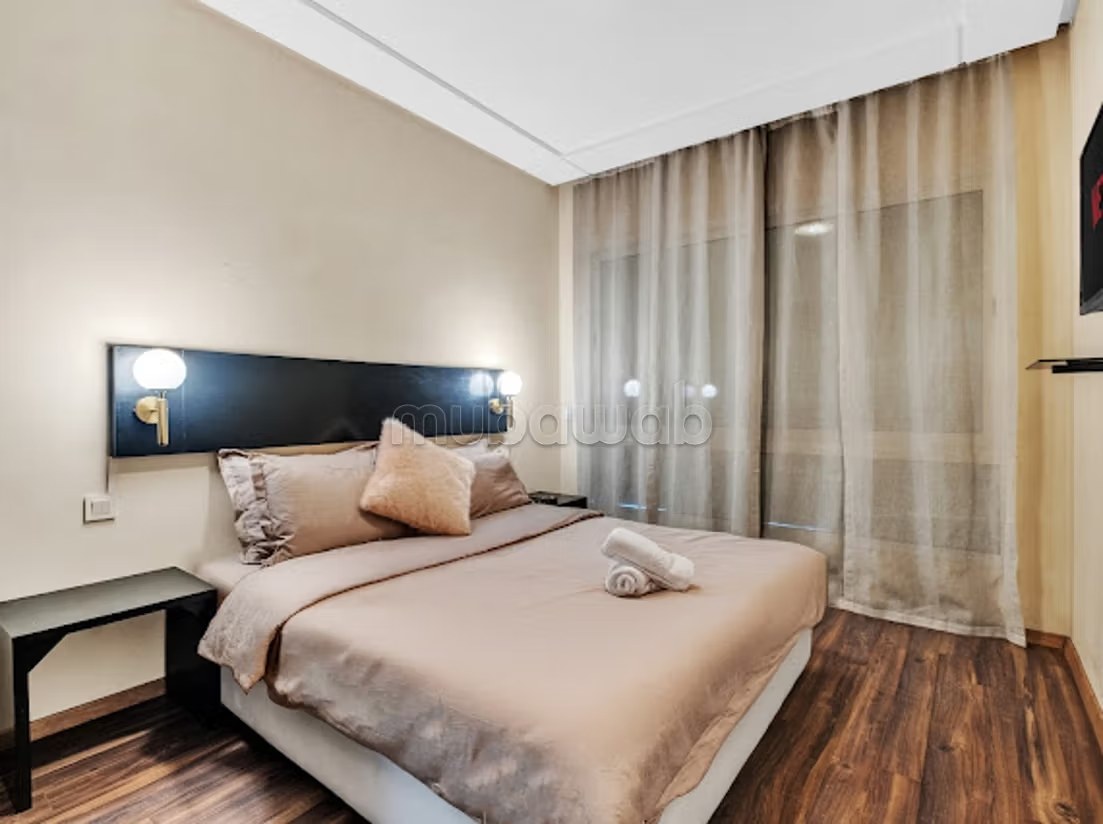 Location d'un appartement à Triangle d'Or. 2 pièces confortables. Environnement calme avec vue sur la mer et double vitrage - Photo 12