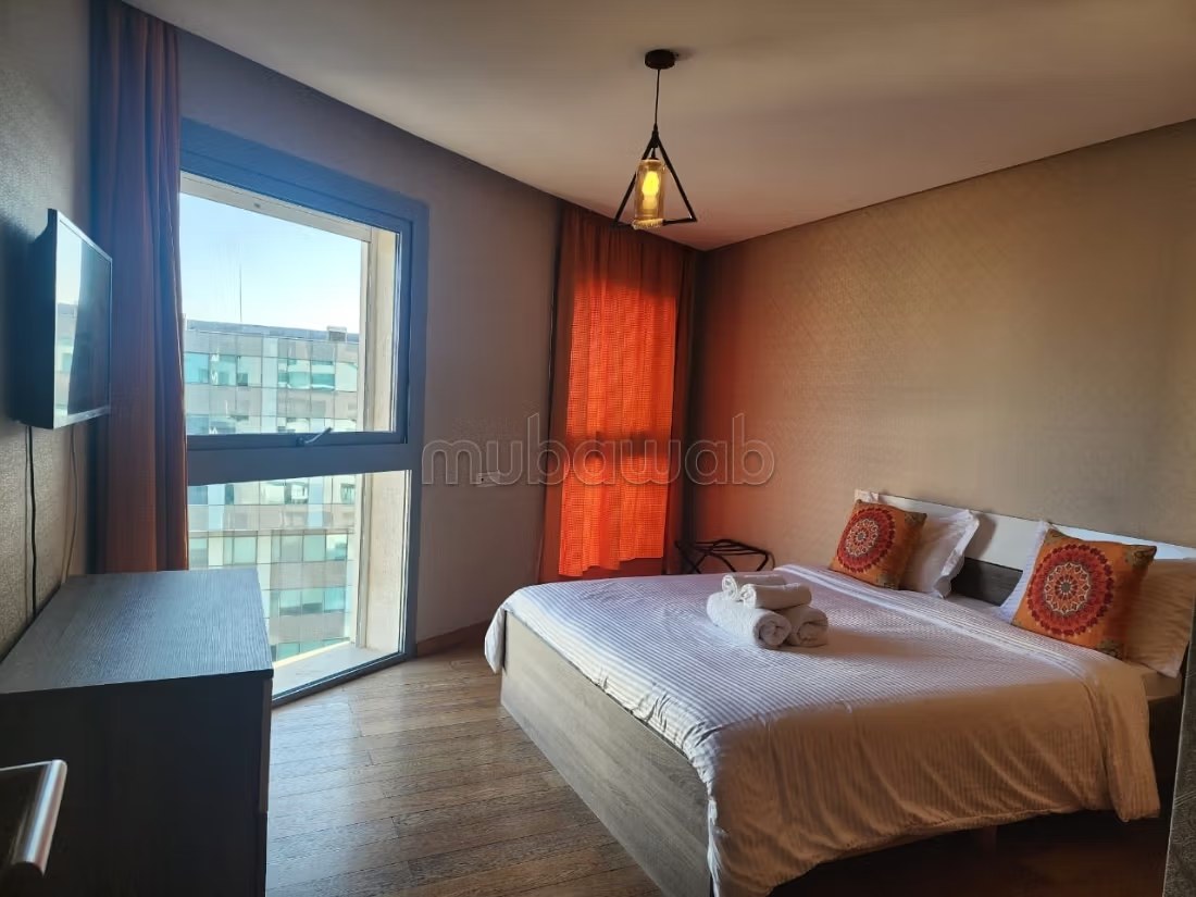 Appartement de vacances à louer à Casablanca Marina. Superficie 75 m². Vue exceptionnelle sur la mer, chauffage central - Photo 11