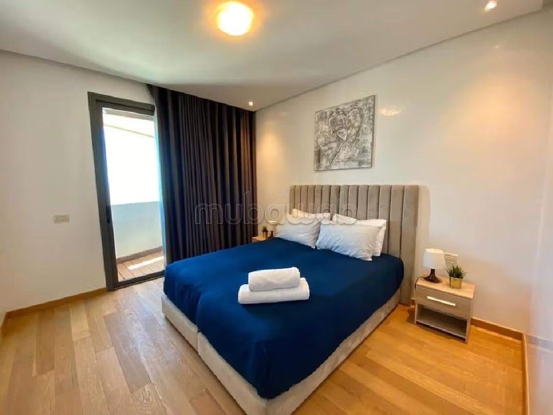 Appartement de vacances à louer à Casablanca Marina. Superficie 75 m². Vue exceptionnelle sur la mer, chauffage central - Photo 2