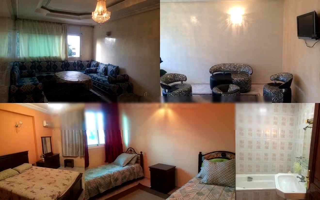 Location saisonnière à Fes City Center. 5 grandes pièces. Ascenseur et garage