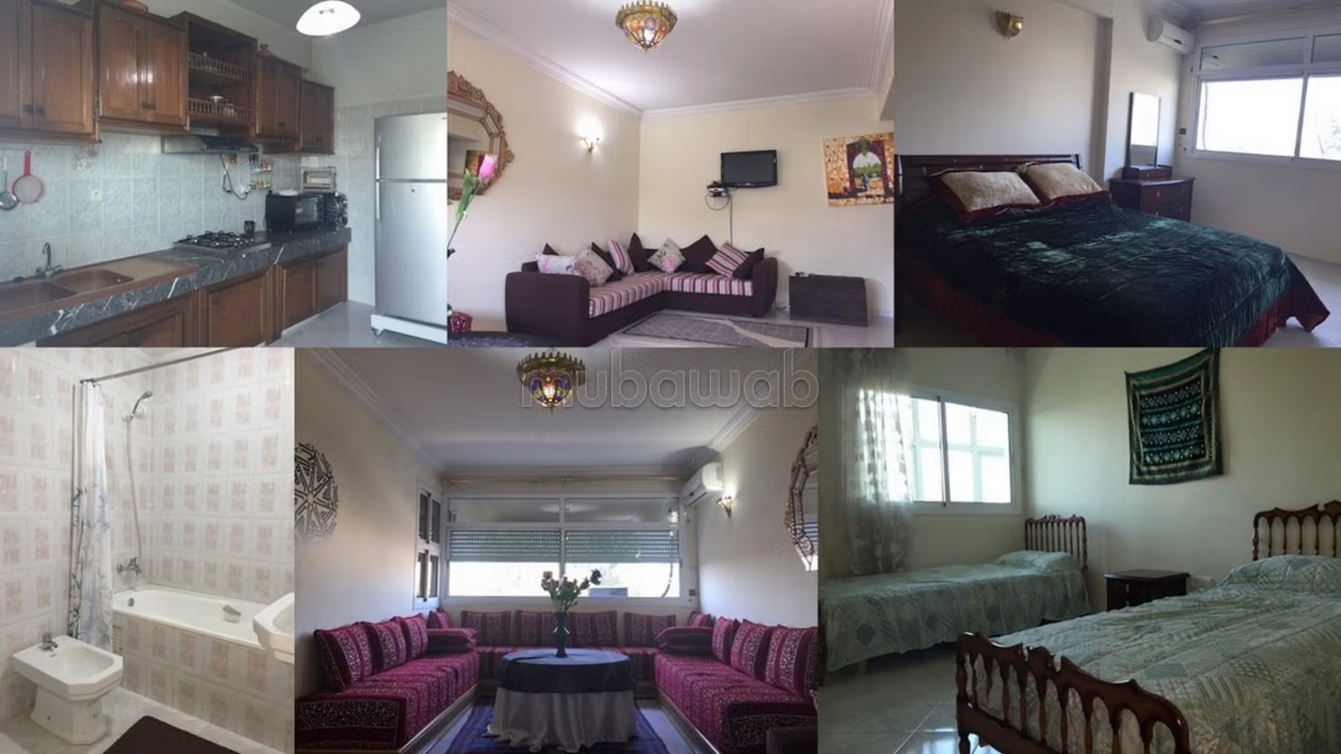 Location d'un appartement en Centre. 4 pièces. Salon Marocain, sécurité
