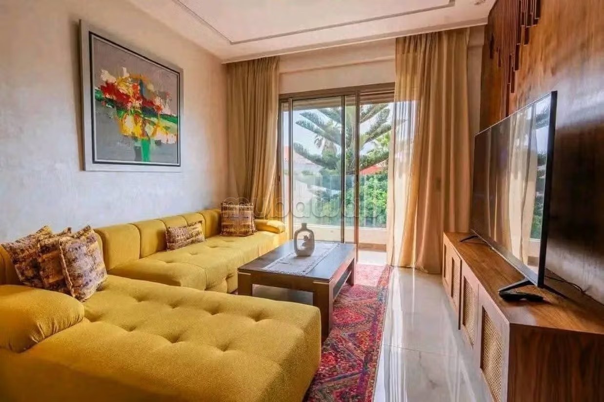 Location saisonnière villa de luxe à Douar Laarab. 2 chambres agréables. Avec ascenseur et espace vert