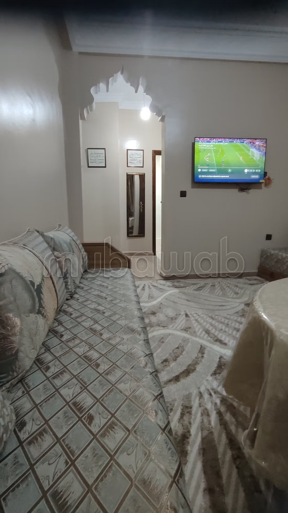 Maison à louer pour vos vacances à Hay Salam. 1 Pièce. Salon traditionnel et porte blindée