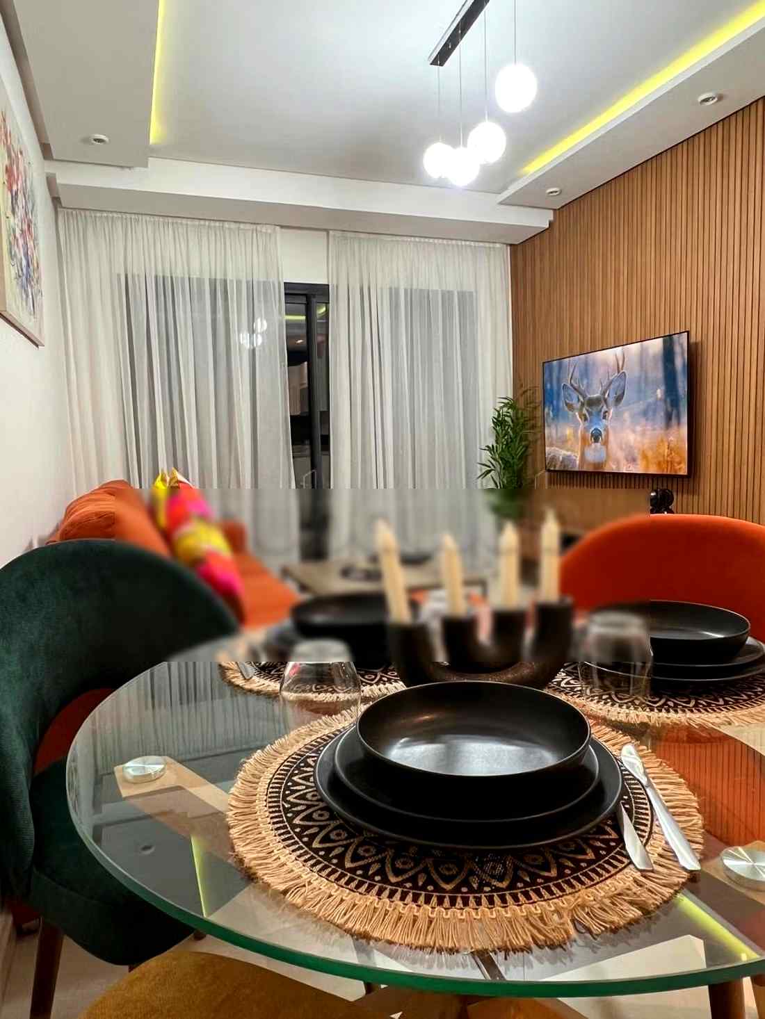 Appartement de vacances à louer à Maârif. Superficie 50 m². Porte blindée et chauffage central - Photo 8