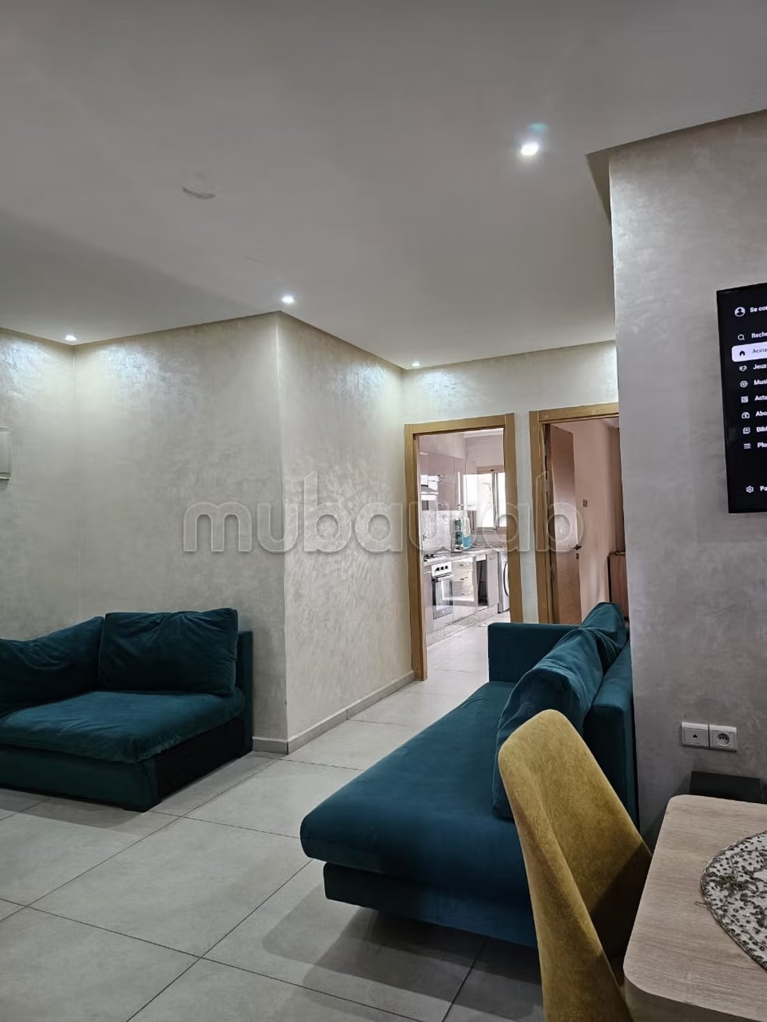 Appartement de vacances à louer à Bab Enzh. 2 chambres. Porte blindée et vue sur mer