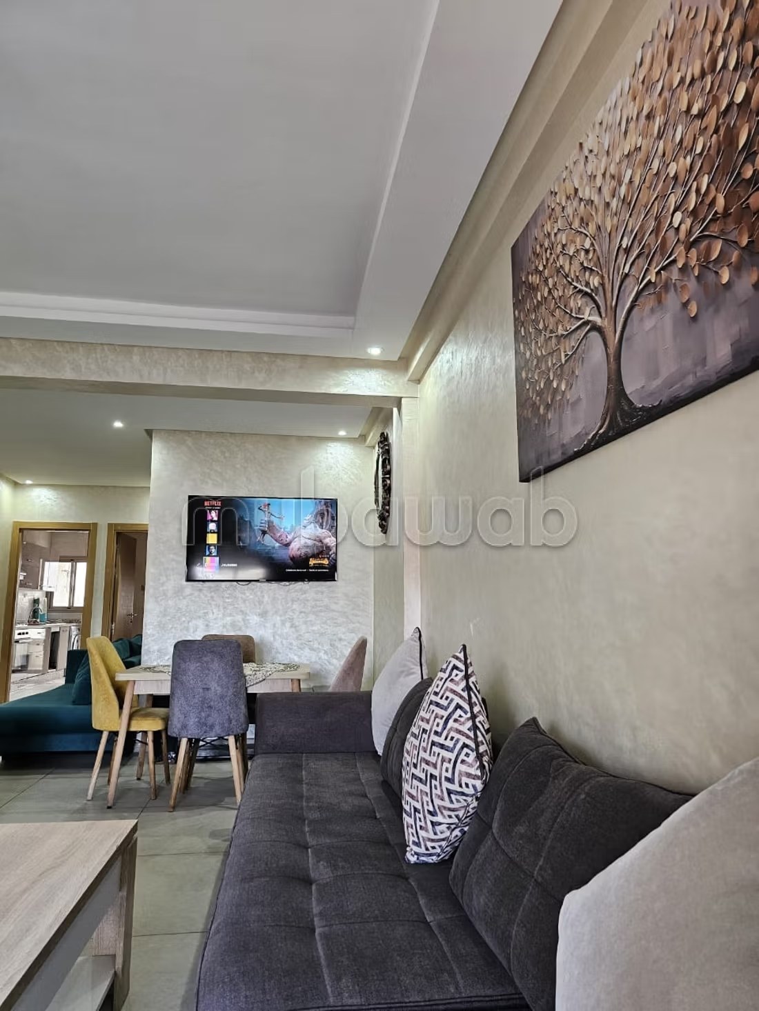 Appartement de vacances à louer à Bab Enzh. 2 chambres. Porte blindée et vue sur mer - Photo 8