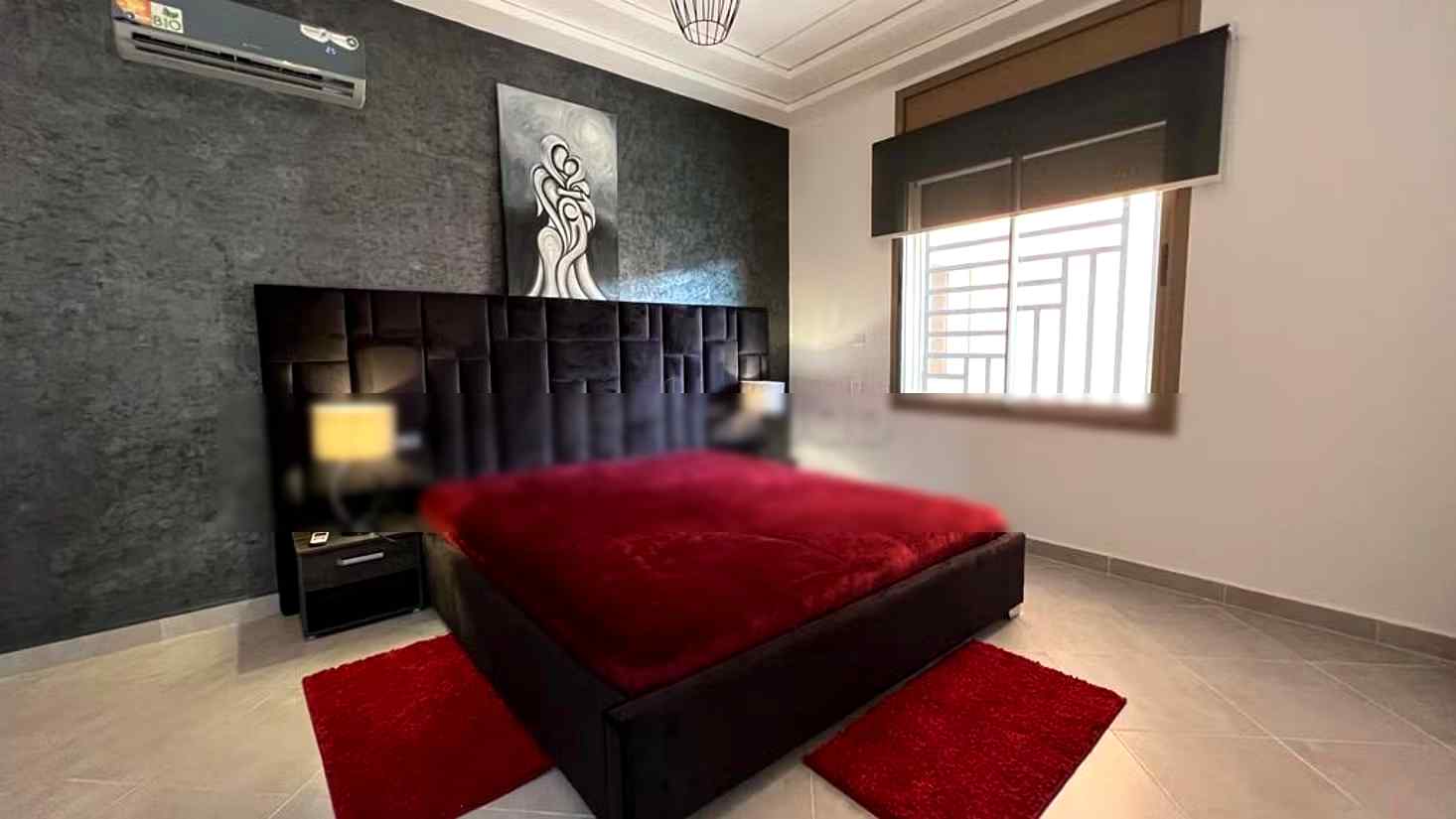 Location d'un appartement à Saïdia. 
2 chambres. 
Environnement calme avec vue montagne, double vitrage