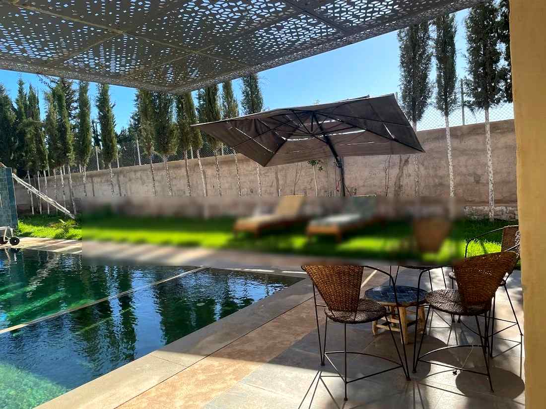 Maison de luxe à louer à Route de Ouarzazate. Surface totale 350 m². Vue exceptionnelle sur la montagne, chauffage central - Photo 19
