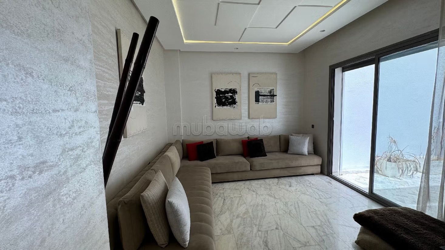 Locatiom vacances Casablanca appartement 2 chambres salon - Photo 5