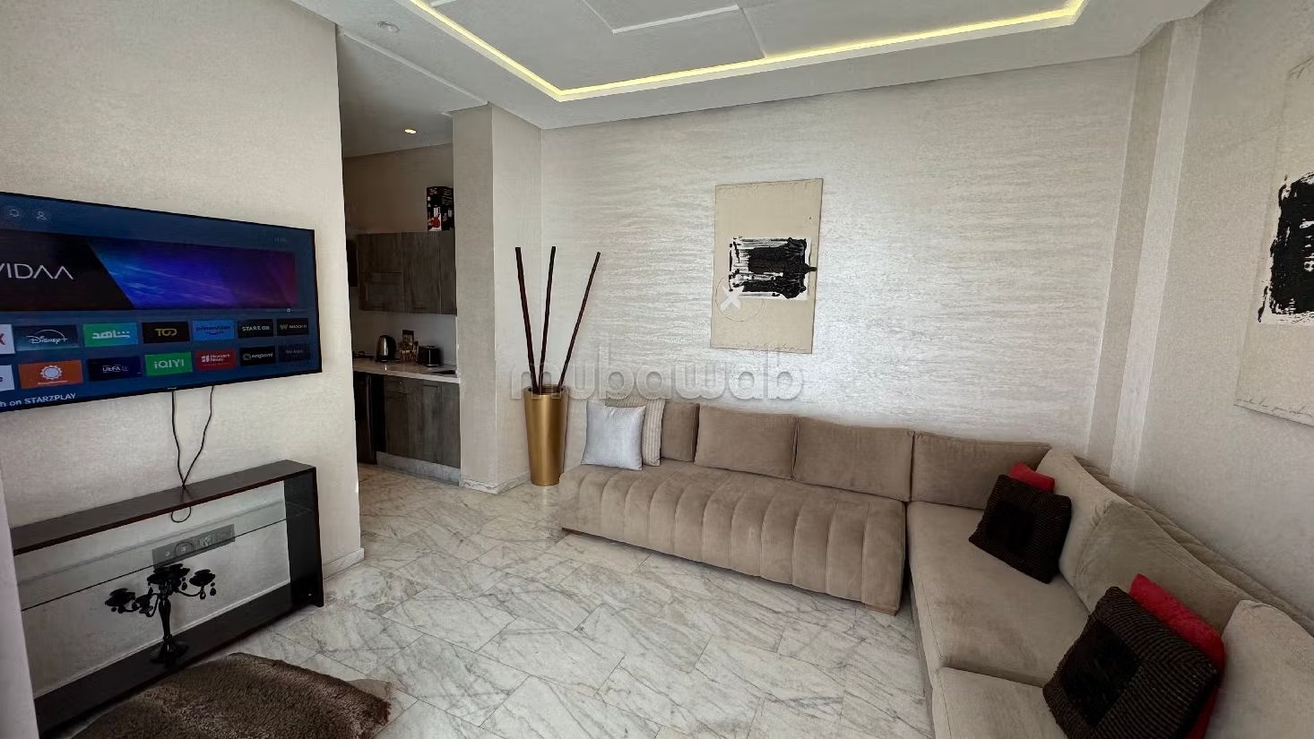 Locatiom vacances Casablanca appartement 2 chambres salon - Photo 3