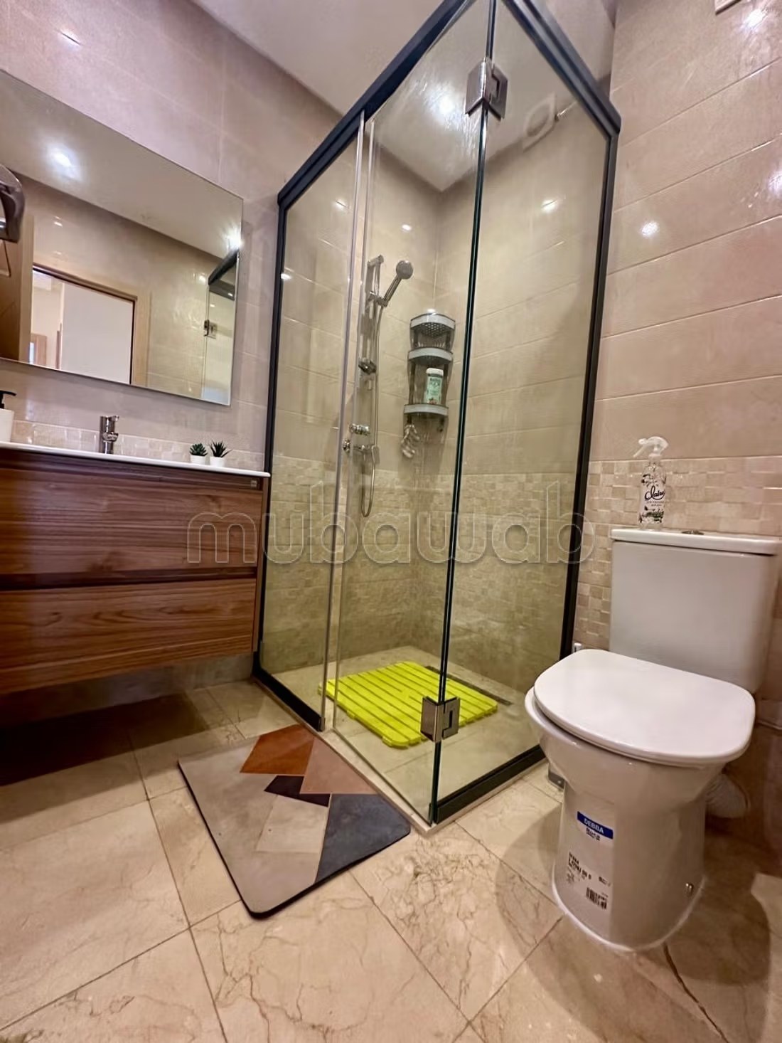 Location d'un appartement à Assanaouber. 
Superficie 74 m². 
Terrasse et ascenseur
