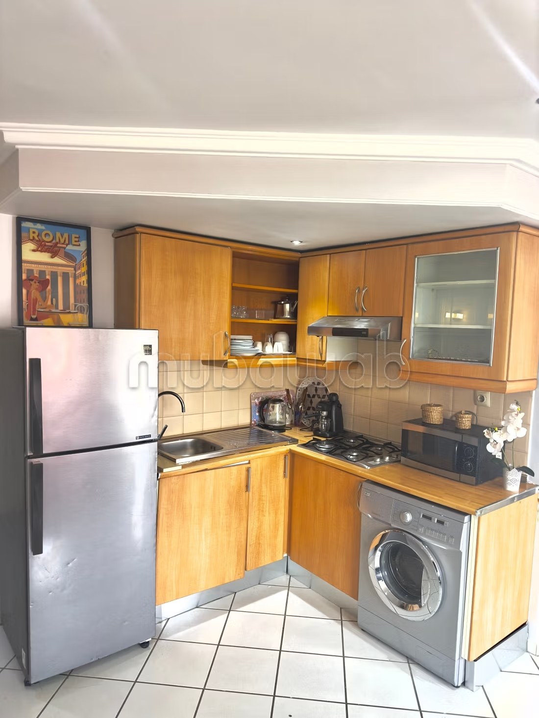 Location d'un appartement à Bourgogne Est. Superficie 55 m². Salon traditionnel marocain, résidence sécurisée - Photo 13