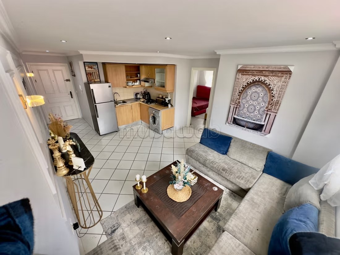 Location d'un appartement à Bourgogne Est. Superficie 55 m². Salon traditionnel marocain, résidence sécurisée - Photo 12