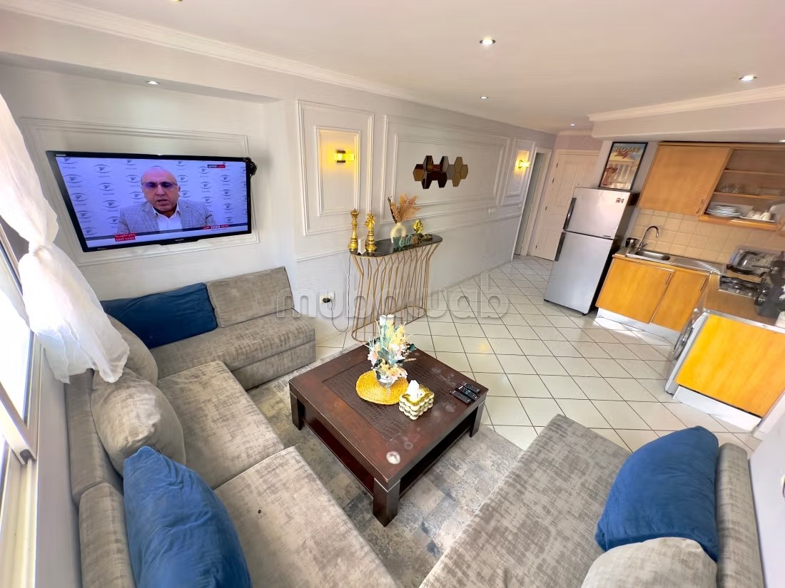 Location d'un appartement à Bourgogne Est. Superficie 55 m². Salon traditionnel marocain, résidence sécurisée - Photo 11